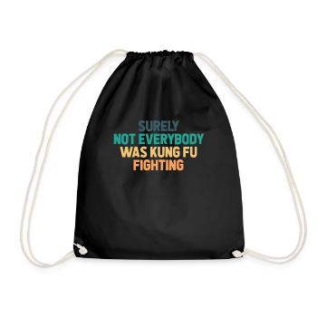 Surely Not Everybody Was Kung Fu Fighting - Sac de sport léger - noir - Devant