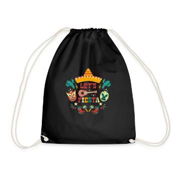 Fiesta mexicaine Cinco De Mayo Cactus Mexique - Sac de sport léger - noir - Devant