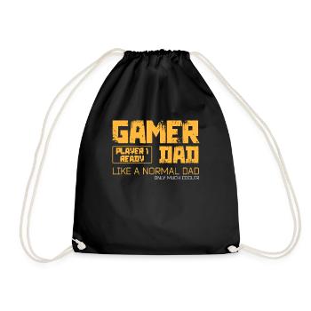 Cadeaux Pour la fête des pères | Gamer Père - Sac de sport léger - noir - Devant
