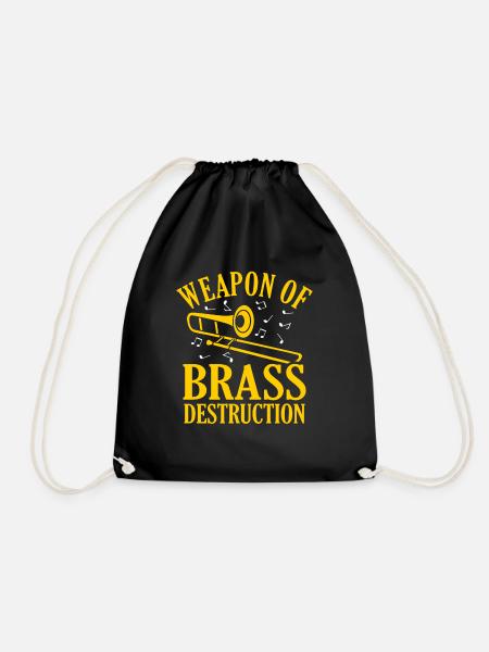Posaune Trombone - Turnbeutel - Schwarz