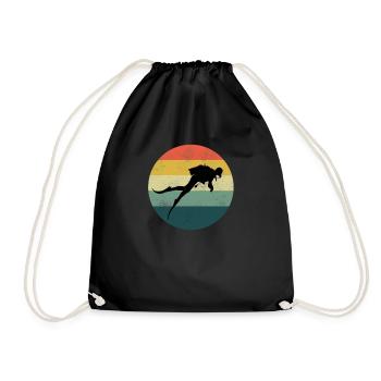 Cadeau de plongée sous-marine Plongée sous-marine Plongée sous-marine - Sac de sport léger - noir - Devant