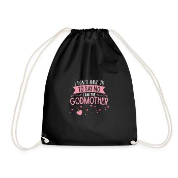 Je n’ai pas de vie pour le godmother - Sac de sport léger - noir - Devant