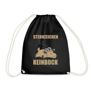 Mitarbeiter Kollege Faul Sternzeichen Keinbock - Turnbeutel - Schwarz - Vorne