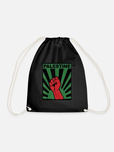 Palästina Frei Freiheit Free Gaza - Turnbeutel - Schwarz