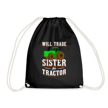 Tracteur - Sac de sport léger - noir - Devant