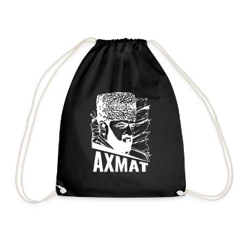Akhmat Geschenk Tschetschenien Grosny Chechen - Turnbeutel - Schwarz - Vorne