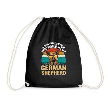 BERGER ALLEMAND COOL - Sac de sport léger - noir - Devant