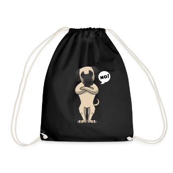 Sturer Kangal chien de berger anatalien drôle - Sac de sport léger - noir - Devant
