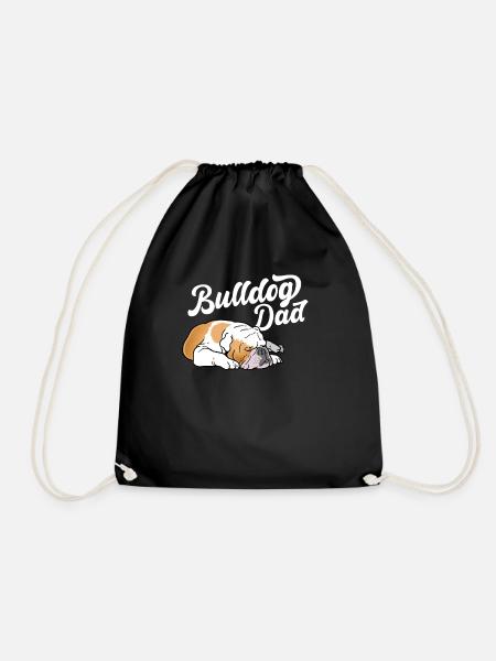 Bulldog Dad Englische Bulldogge Hund - Turnbeutel - Schwarz