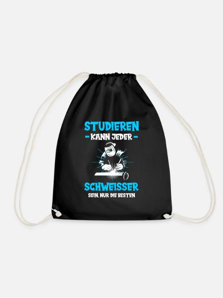 Schweißer Schweißen Beruf Schweisser Studieren - Turnbeutel - Schwarz