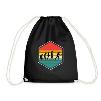 The Evolution of Hurling - Drawstring Bag - black - Front