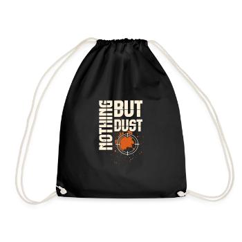Shooting Skeet Shooting Clay Target Shooting - Drawstring Bag - black - Front