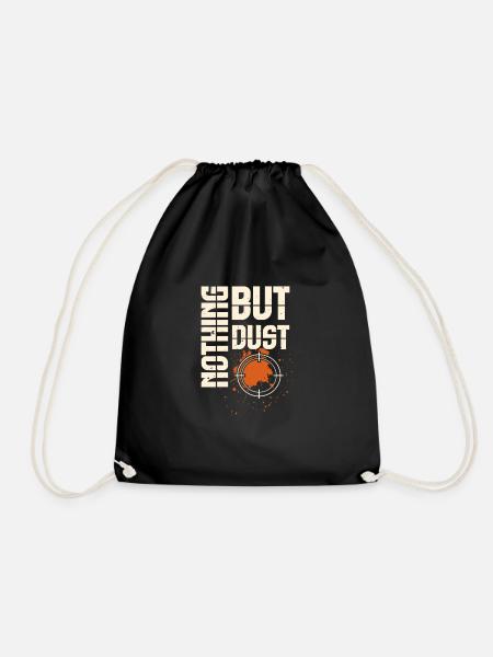 Shooting Skeet Shooting Clay Target Shooting - Drawstring Bag - black
