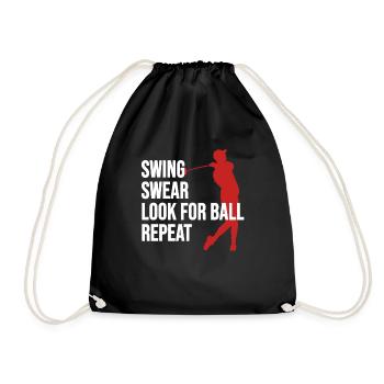 Golf Golf Sport Drôle de Cadeaux Golf - Sac de sport léger - noir - Devant
