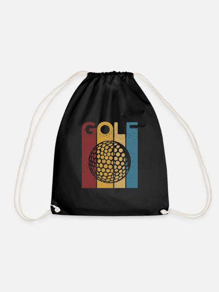 Golfers Golf Sports Funny Gifts Golf Course - Drawstring Bag - black