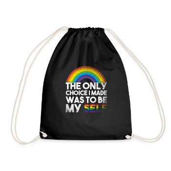 LGBTQ - Turnbeutel - Schwarz - Vorne