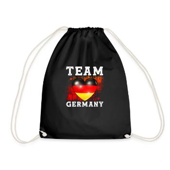 Team Germany Germany Football German Gift - Drawstring Bag - black - Front