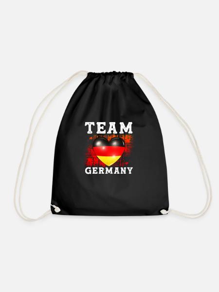 Team Germany Deutschland Fußball Deutsch Geschenk - Turnbeutel - Schwarz