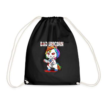 Licorne sarcastique Tronçonneuse Maléfique - Sac de sport léger - noir - Devant