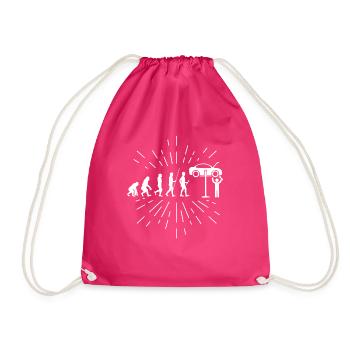 mechanic - Drawstring Bag - fuchsia - Front