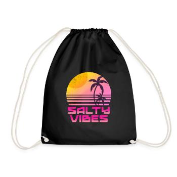 Summer Salty - Drawstring Bag - black - Front