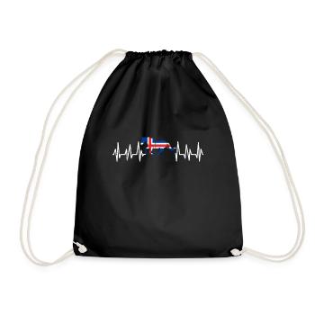Islandpferd Tshirt Proverbes Islandpony Isi Tölt - Sac de sport léger - noir - Devant
