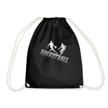 Basketball Gift for Basketball Players - Drawstring Bag - black - Front