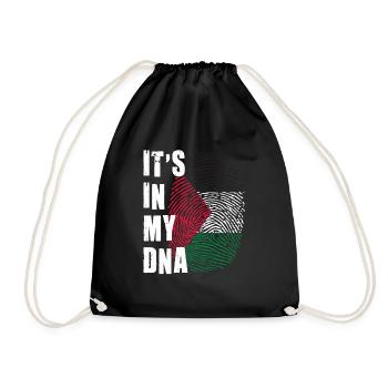 Free Palestine Palestina Freiheit - Turnbeutel - Schwarz - Vorne