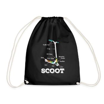 Scooters cascadeurs - scooters en détail - Sac de sport léger - noir - Devant