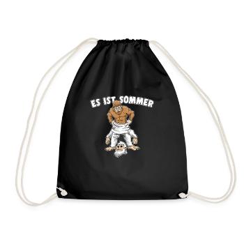 Es Ist Sommer Bigfoot Yeti Party Sasquatch - Turnbeutel - Schwarz - Vorne