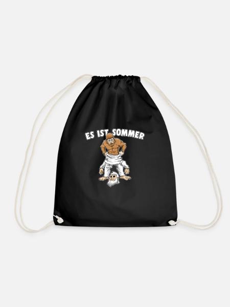 Es Ist Sommer Bigfoot Yeti Party Sasquatch - Turnbeutel - Schwarz