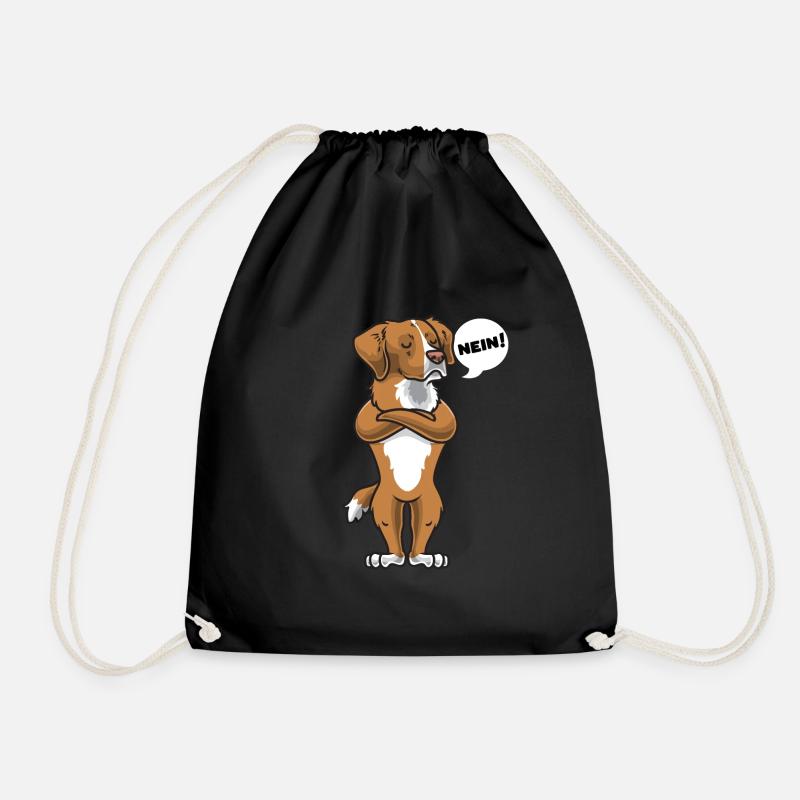 Nova Scotia Duck Tolling Retriever Sturer Hund - Turnbeutel - Schwarz