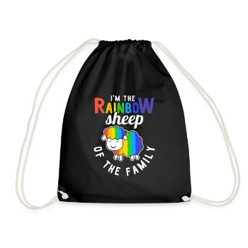LGBT Bi CSD Rainbow Gay Pride Lesbiennes LGBTQ Tenue - Sac de sport léger - noir - Devant