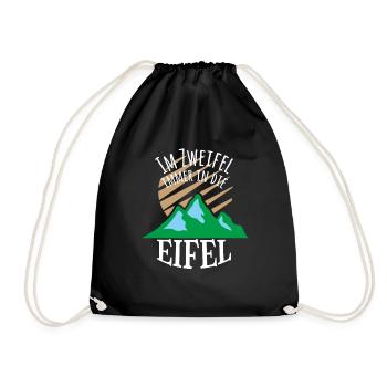 Im Zweifel immer in die Eifel - Turnbeutel - Schwarz - Vorne