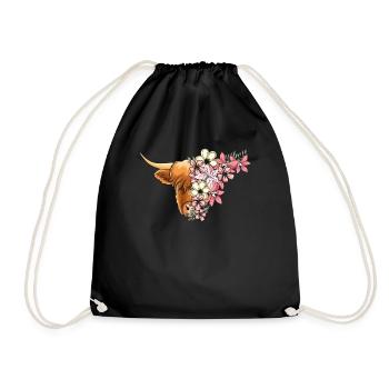 Des fleurs de haute-terre - Sac de sport léger - noir - Devant