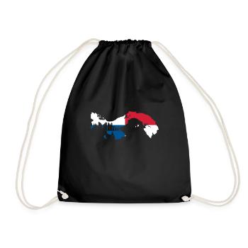 Drapeau du Panama - Sac de sport léger - noir - Devant