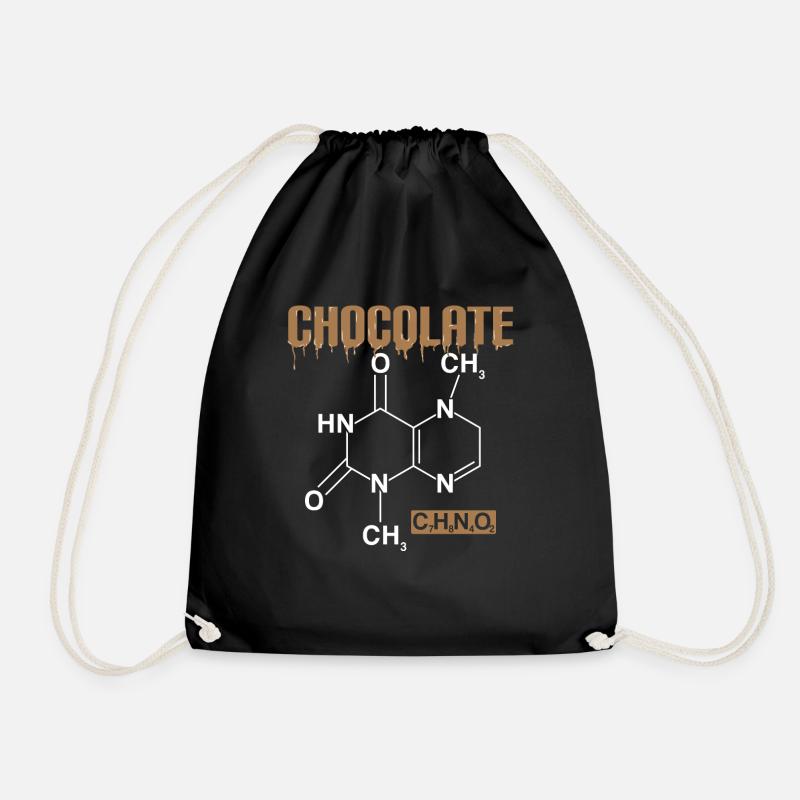 Schokoladen Formel - Schokolade Geschenk - Turnbeutel - Schwarz