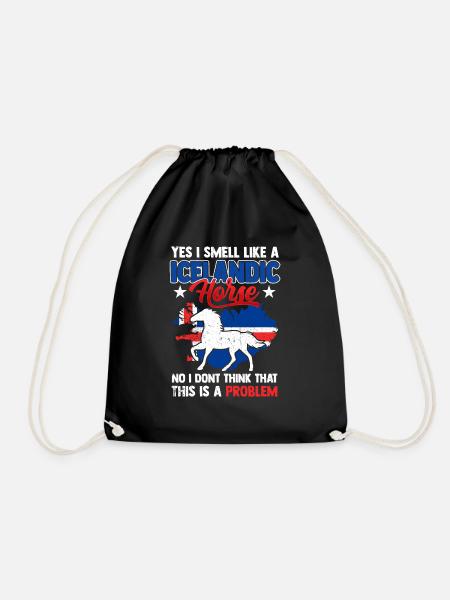 Islandpferd Geschenk Pferd Pony Tölt Iceland Horse - Turnbeutel - Schwarz