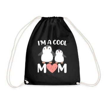 I’m A Cool Mom Pingouin Lady Ice Sunse - Sac de sport léger - noir - Devant