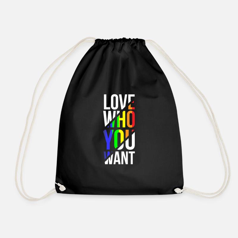 Gay Pride - Drawstring Bag - black