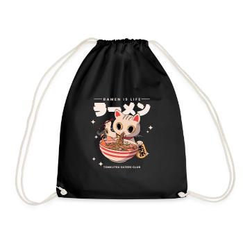 Ramen Japan Anime - Turnbeutel - Schwarz - Vorne