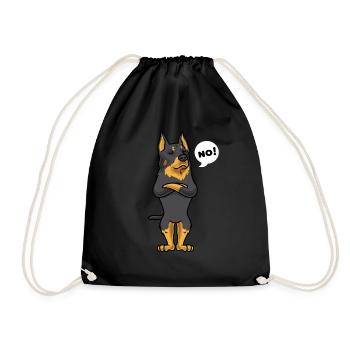 Sturer Beauceron dog funny Berger de Beauce - Drawstring Bag - black - Front