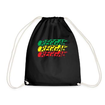 Reggae - Turnbeutel - Schwarz - Vorne