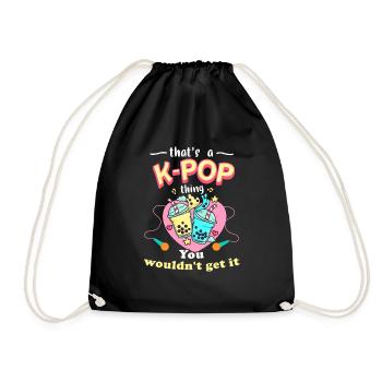 K-Pop - Sac de sport léger - noir - Devant