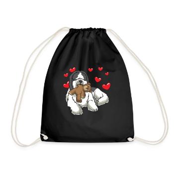 Nederlandse Schapendoes Hund - Sac de sport léger - noir - Devant