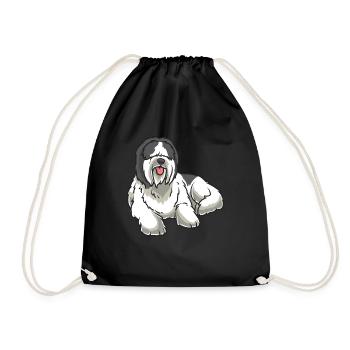 Nederlandse Schapendoes Hund - Sac de sport léger - noir - Devant