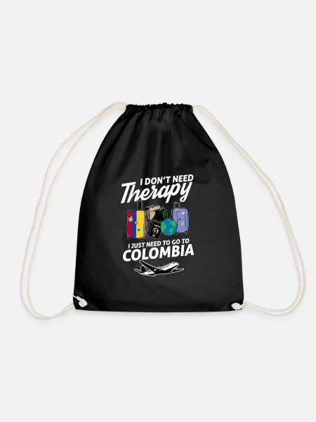 Colombia flag I Colombian Souvenirs - Turnbeutel - Schwarz