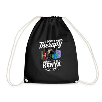Drapeau du Kenya I Souvenirs du Kenya - Sac de sport léger - noir - Devant