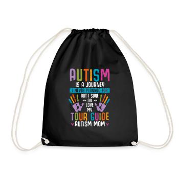 Enfant de soutien de famille de maman d'autisme - Sac de sport léger - noir - Devant