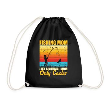 Pêche Mom - Sac de sport léger - noir - Devant